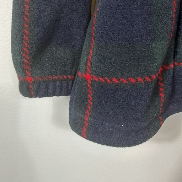 Vintage 90's Ralph Lauren Plaid Full Zip Fleece Unisex Jacket Petite M - Picture 4 of 14